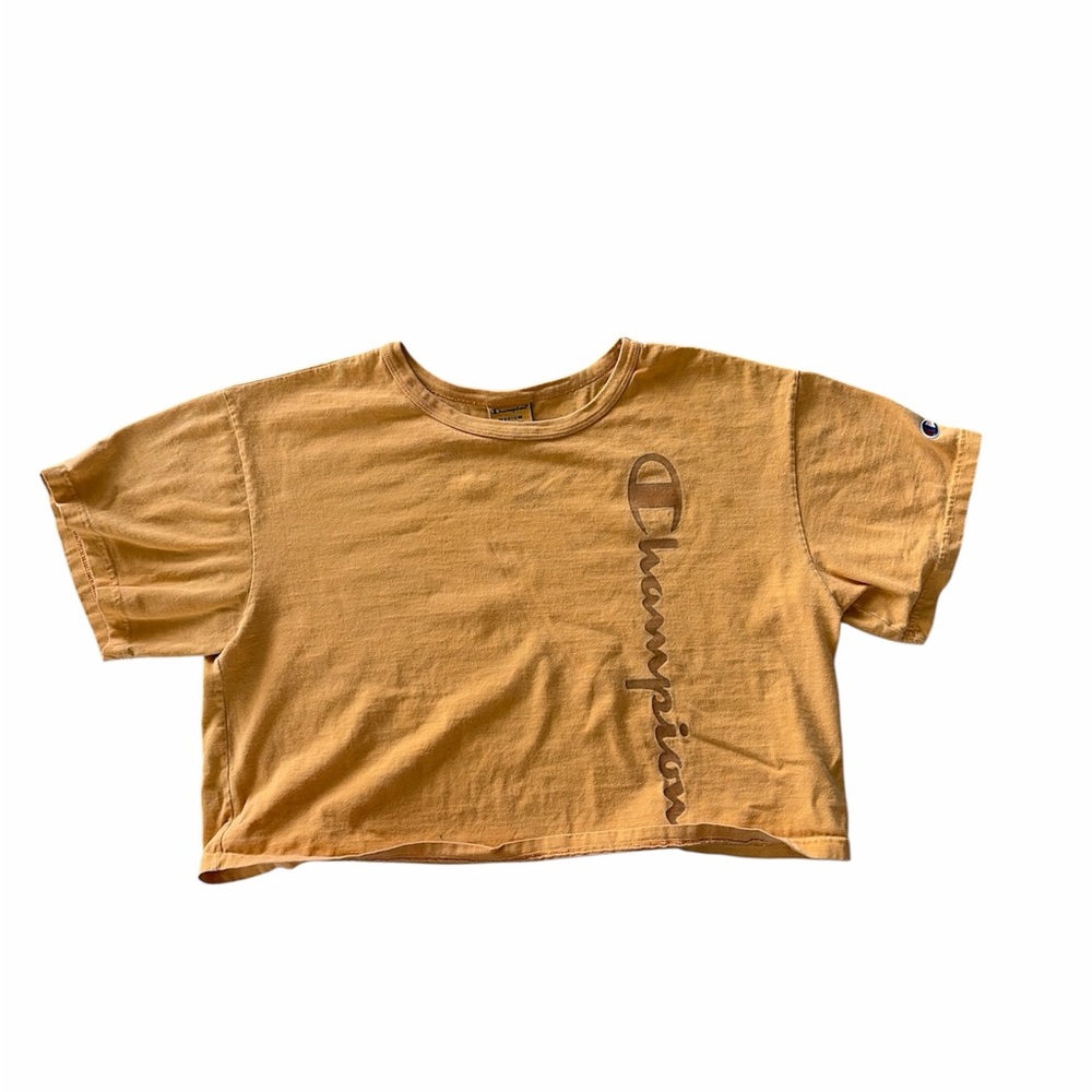 Champion orange cropped tee